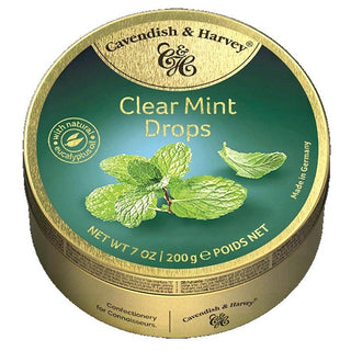 Cavendish & Harvey Clear Mint Drops - 7 oz / 200 g - Euro Food Mart