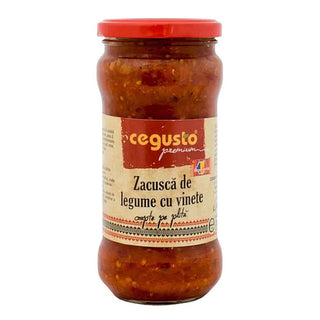 Cegusto Premium Roamian Zacusca with Eggplant -350 g ( Best if used by 01 /31/2025 ) - Euro Food Mart