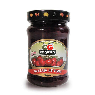Cegusto Sour Cherry Preserve ( Dulceata de Visine ) -380 g ( Best if used by 07/31/2024 ) - Euro Food Mart