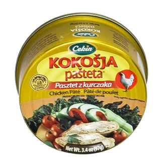Cekin Kokosja Pasteta ( Chicken Pate ) - 3.35 oz / 95 g - Euro Food Mart