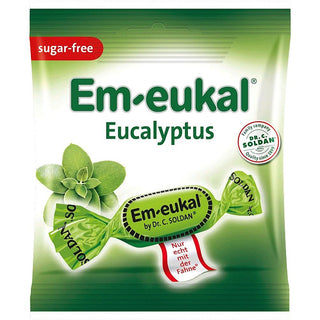 Em-Eukal Eucalyptus Menthol Drops Sugar Free - 50 g - Euro Food Mart