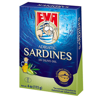 Eva Adriatic Sardines in Olive Oil - 4 oz - Euro Food Mart