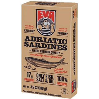 Eva Premium Adriatic Sardines in Olive Oil - 3.5 oz - Euro Food Mart