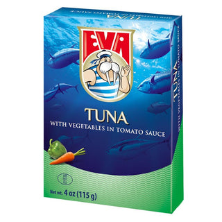 Eva Tuna w / Vegetables in Tomato Sauce - 4 oz (115 g ) - Euro Food Mart