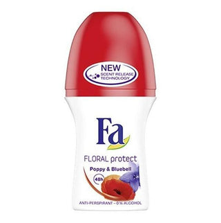 Fa Roll-On Deodorant Floral Protect Poppy & Bluebell - 50 ml - Euro Food Mart