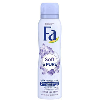 Fa Soft & Pure ( 0% Aluminium Salts and 0% Alcohol ) Spray Deodorant- 150 ml - Euro Food Mart