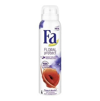 Fa Spray Deodorant Floral Protect Poppy & Bluebell - 150 ml - Euro Food Mart