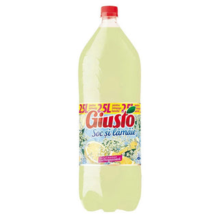 Giusto Elderflower & Lemon Carbonated Drink ( Socata ) - 2.5 l - Euro Food Mart