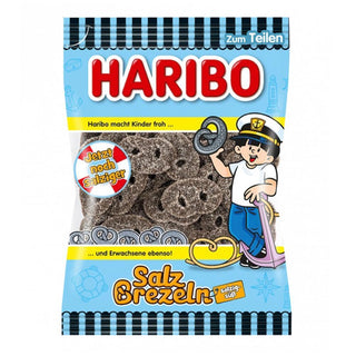 Haribo Salty Licorice Pretzels - 175 g - Euro Food Mart