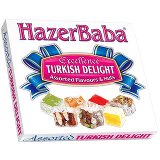 HazerBaba Turkish Delight / Lokum Assorted Flavours & Nuts - 250 g - Euro Food Mart