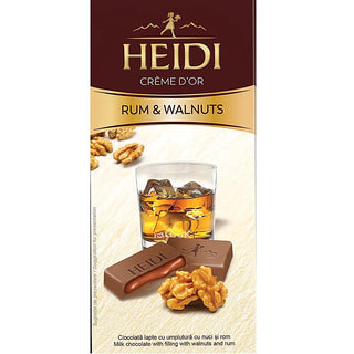 Heidi Creme D'or Rum & Walnuts Chocolate - 90 g - Euro Food Mart