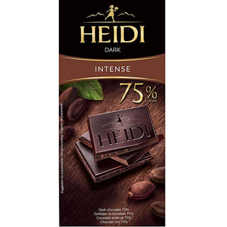 Heidi Dark Intense 75% Chocolate - 80 g - Euro Food Mart