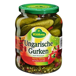Kuehne Ungarische Gurken ( Pickled Cucumbers Hungarian Style ) - 720 ml - Euro Food Mart