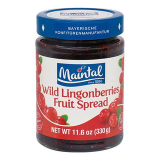 Maintal Wild Lingonberries Fruit Spread - 11.6 oz. / 330 g - Euro Food Mart