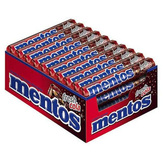 Mentos Fresh Cola Chewy Dragees - CASE of 40 Rolls - Euro Food Mart