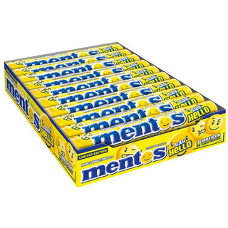 Mentos Say Hello Lemonade Chewy Dragees - CASE of 20 Rolls - Euro Food Mart