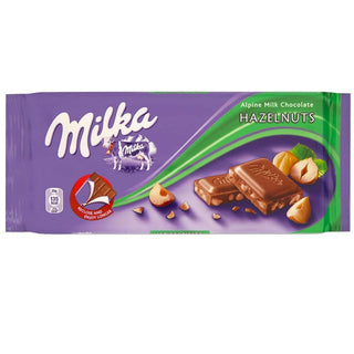 Milka Hazelnuts Chocolate 100g - Euro Food Mart