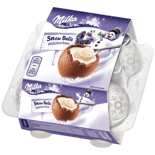 Milka Snow Balls Milk Cream - 112 g - Euro Food Mart