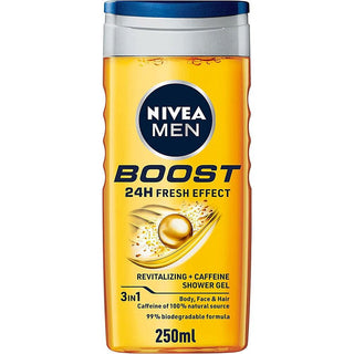 Nivea Men 3 in 1 Boost Shower Gel- 250 ml - Euro Food Mart