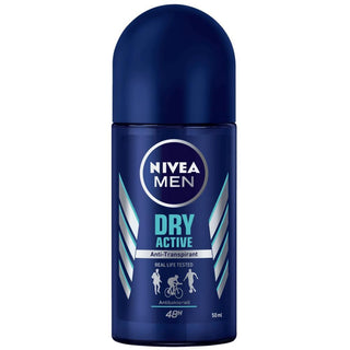 Nivea Men Roll-On Deodorant Dry Active -50 ml - Euro Food Mart