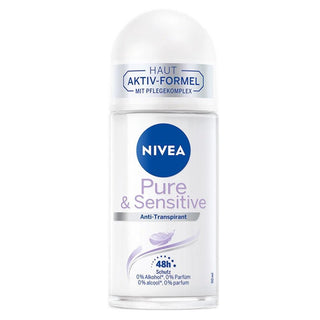 Nivea Pure & Sensitive Roll-On Deodorant -50 ml - Euro Food Mart