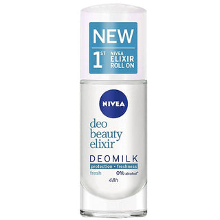 Nivea Roll-On Deodorant Beauty Elixir Deomilk Fresh - 40 ml - Euro Food Mart