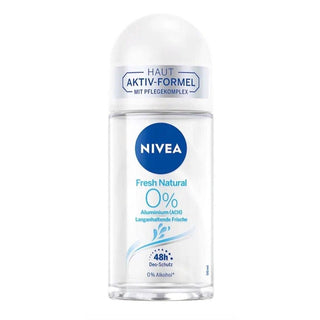 Nivea Roll-On Deodorant Fresh Natural 0% Aluminium (ACH ) - 50 ml - Euro Food Mart