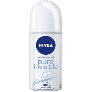 Nivea Roll-On Deodorant Pure Invisible - 50 ml - Euro Food Mart