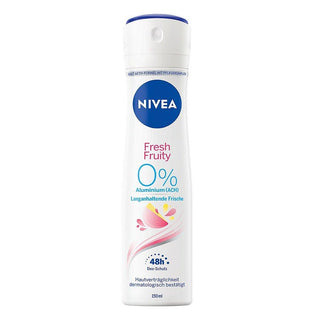 Nivea Spray Deodorant Fresh Fruity 0 % Aluminum (ACH) -150 ml - Euro Food Mart