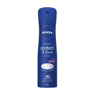 Nivea Spray Deodorant Protect and Care 0% Alcohol -150 ml - Euro Food Mart
