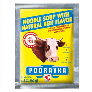 Podravka Noodle Soup with Natural Beef Flavor -65 g - Euro Food Mart
