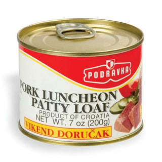 Podravka Pork Luncheon Patty Loaf - 200 g / 7 oz. - Euro Food Mart