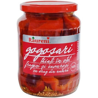 Raureni Red Pepper Halves in Vinegar ( Gogosari in Otet ) - 680 g - Euro Food Mart