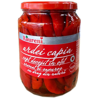 Raureni Roasred Pepers in Vinegar ( Ardei Capia Copti ) 700 g - Euro Food Mart