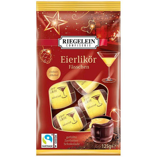 Riegelein Egg Liquor Filled Chocolate Barrels -125 g - Euro Food Mart