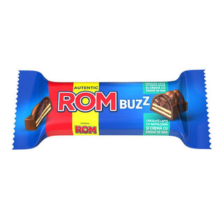 Rom Buzz Chocolate w / Wafer and Rom Cream - 50 g - Euro Food Mart