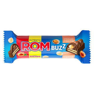 Rom Buzz Chocolate w / Wafer , Hazelnut and Rum Cream - 50 g - Euro Food Mart