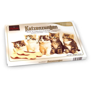 Sarotti Katzenzungen Weiss & Vollmilch ( White & Milk Chocolate Cat Tongues ) -3.5 oz - Euro Food Mart