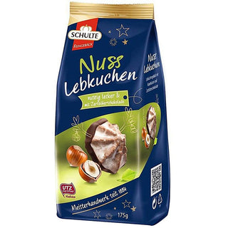 Schulte Gingerbread Cookies w/ Hazelnuts in Dark Chocolate - 200 g - Euro Food Mart