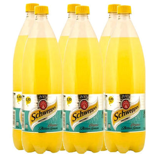 Schweppes Bitter Lemon Carbonated Drink - Case of 6 x 1.5 L - Euro Food Mart