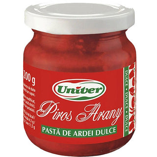 Univer Piros Arany Sweet Pepper Paste ( Pasta de Ardei Dulce ) - 200 g - Euro Food Mart
